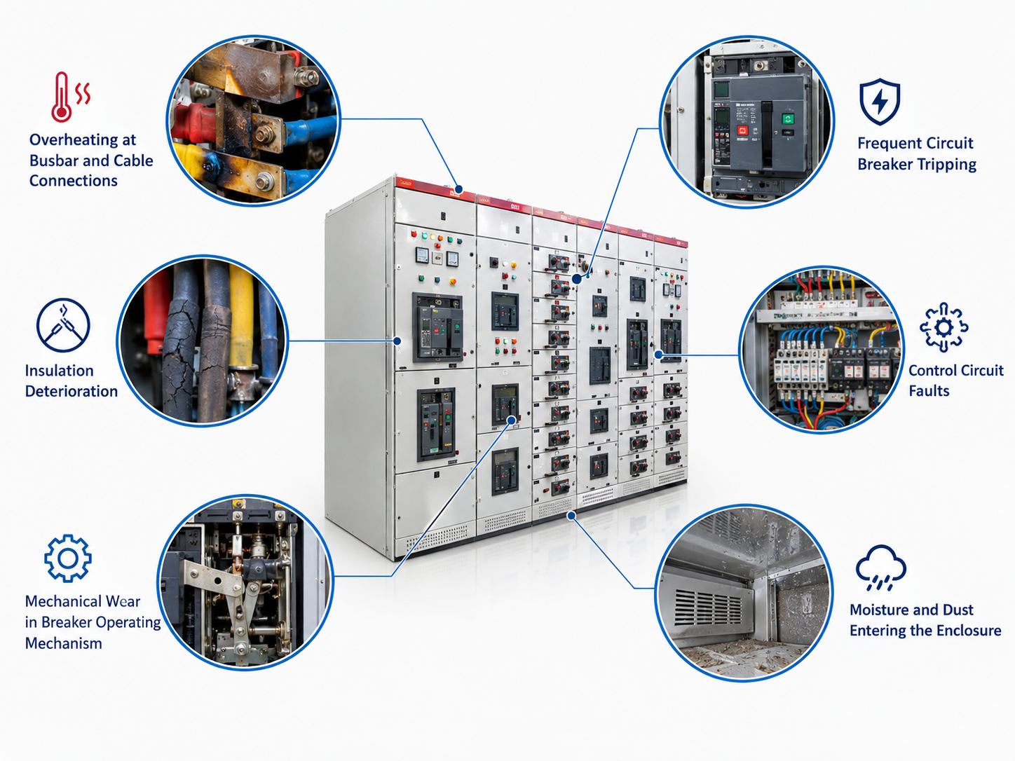Common low voltage switchgear problems and faults