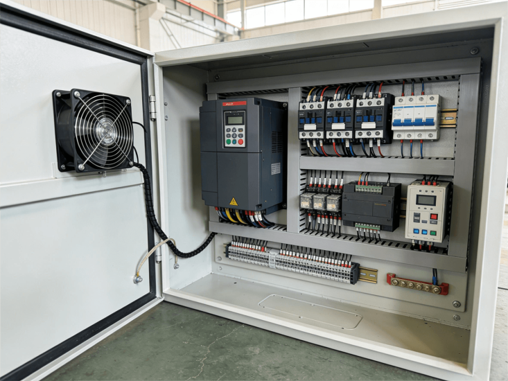 soft starter control panel interior soft starter control panel interior