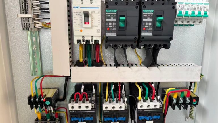 Inside the power control panel Inside the power control panel