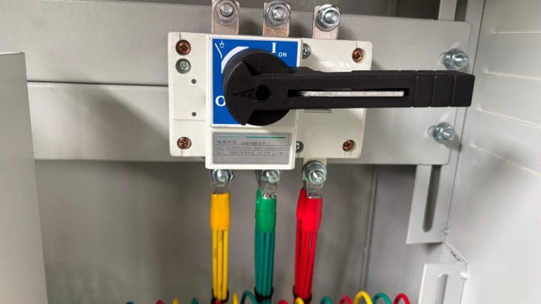 Lighting control panel main power disconnect switch Lighting control panel main power disconnect switch