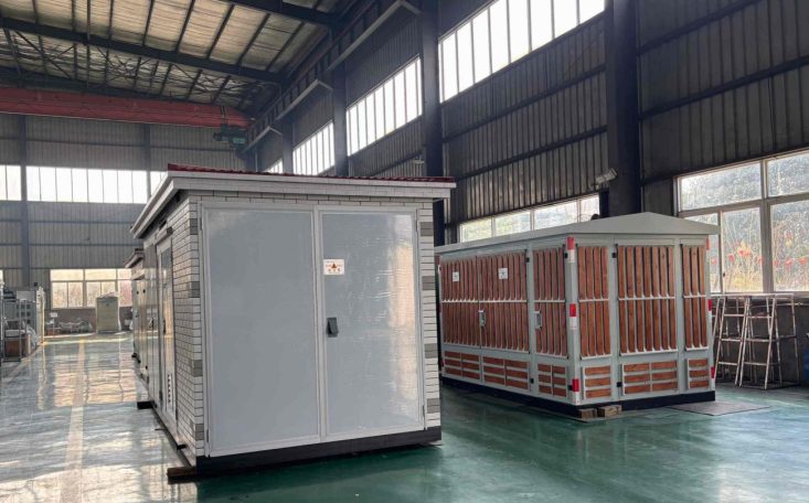 Two box-type substations in workshop Two box-type substations in workshop