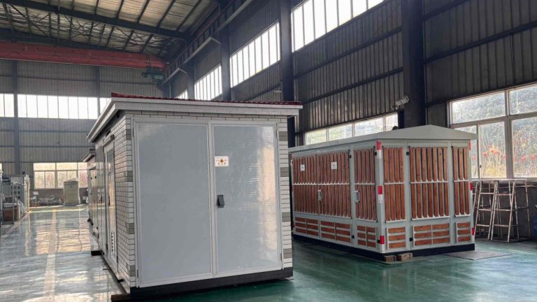 Two box-type substations in workshop Two box-type substations in workshop
