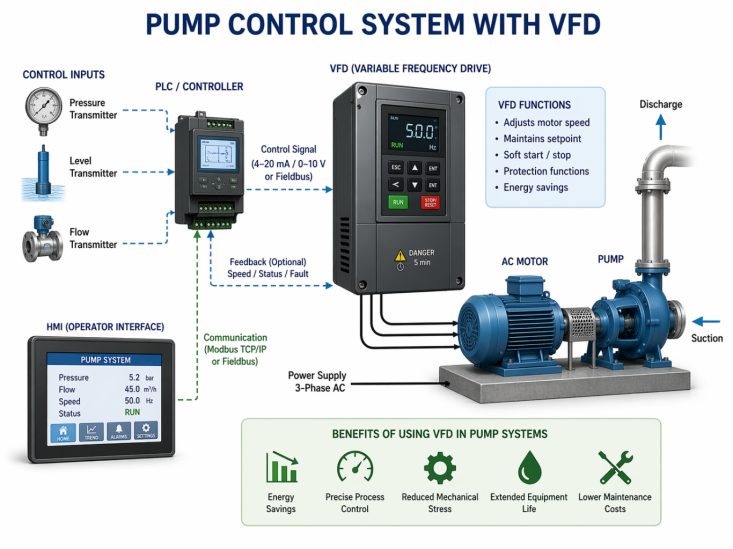 VFD pump control system diagram VFD pump control system diagram