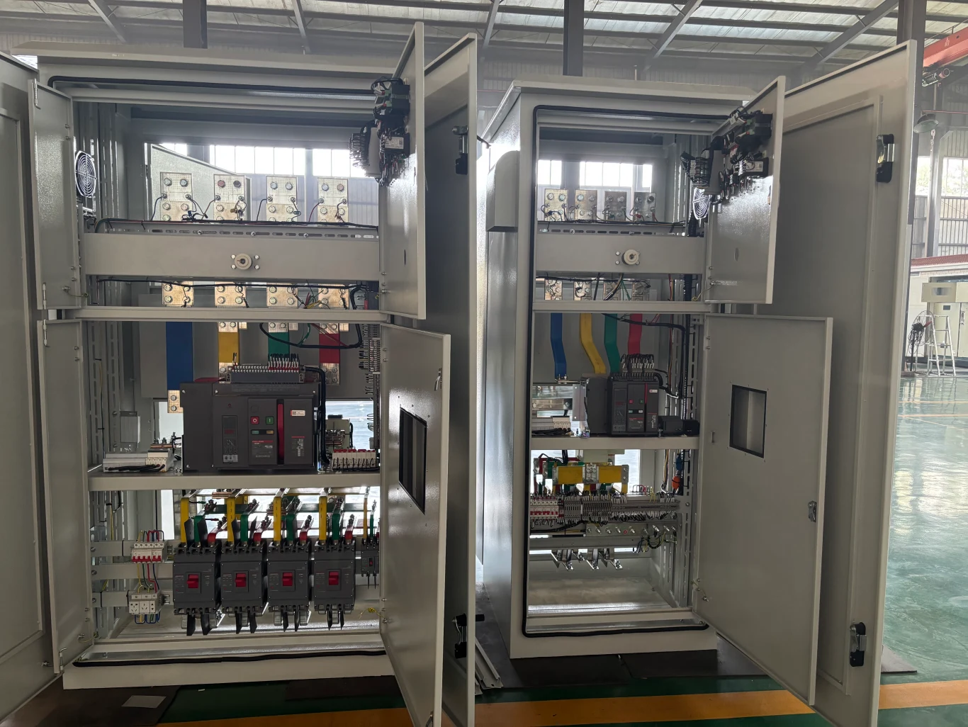 low voltage power distribution cabinet interior