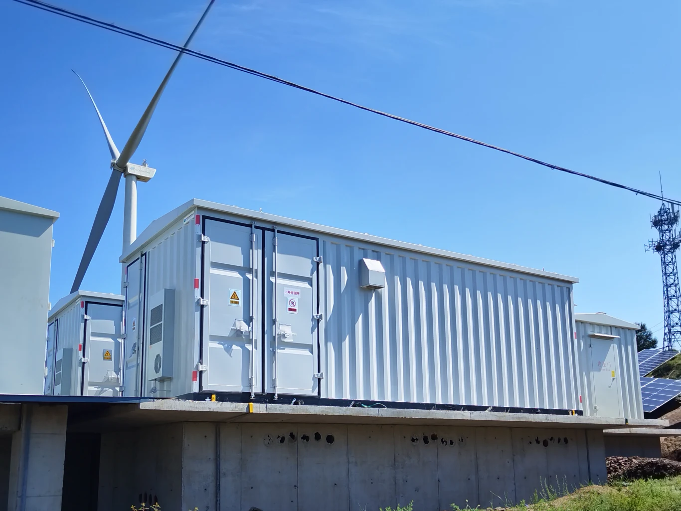 prefabricated container‑type substation wind‑solar hybrid power project