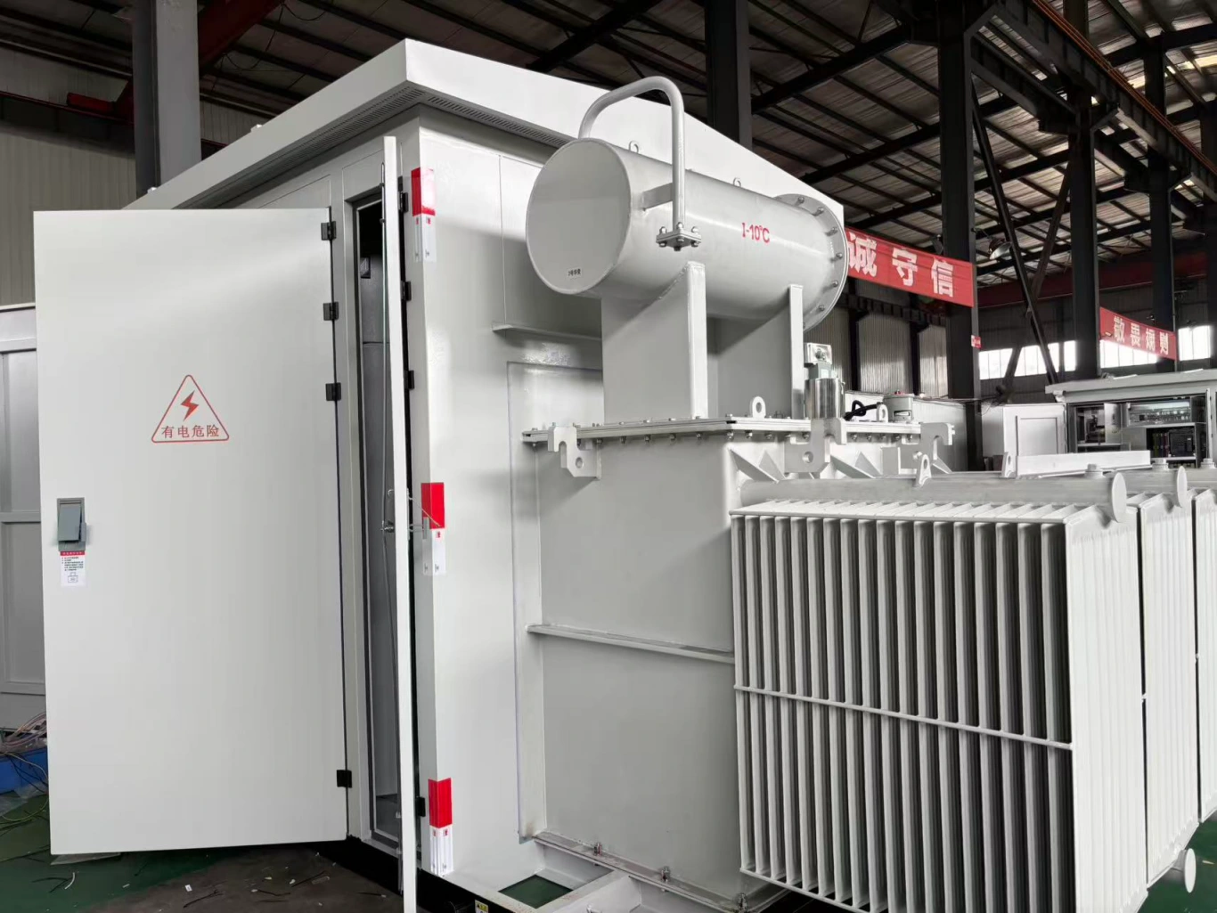prefabricated packaged substation with power transformer workshop production