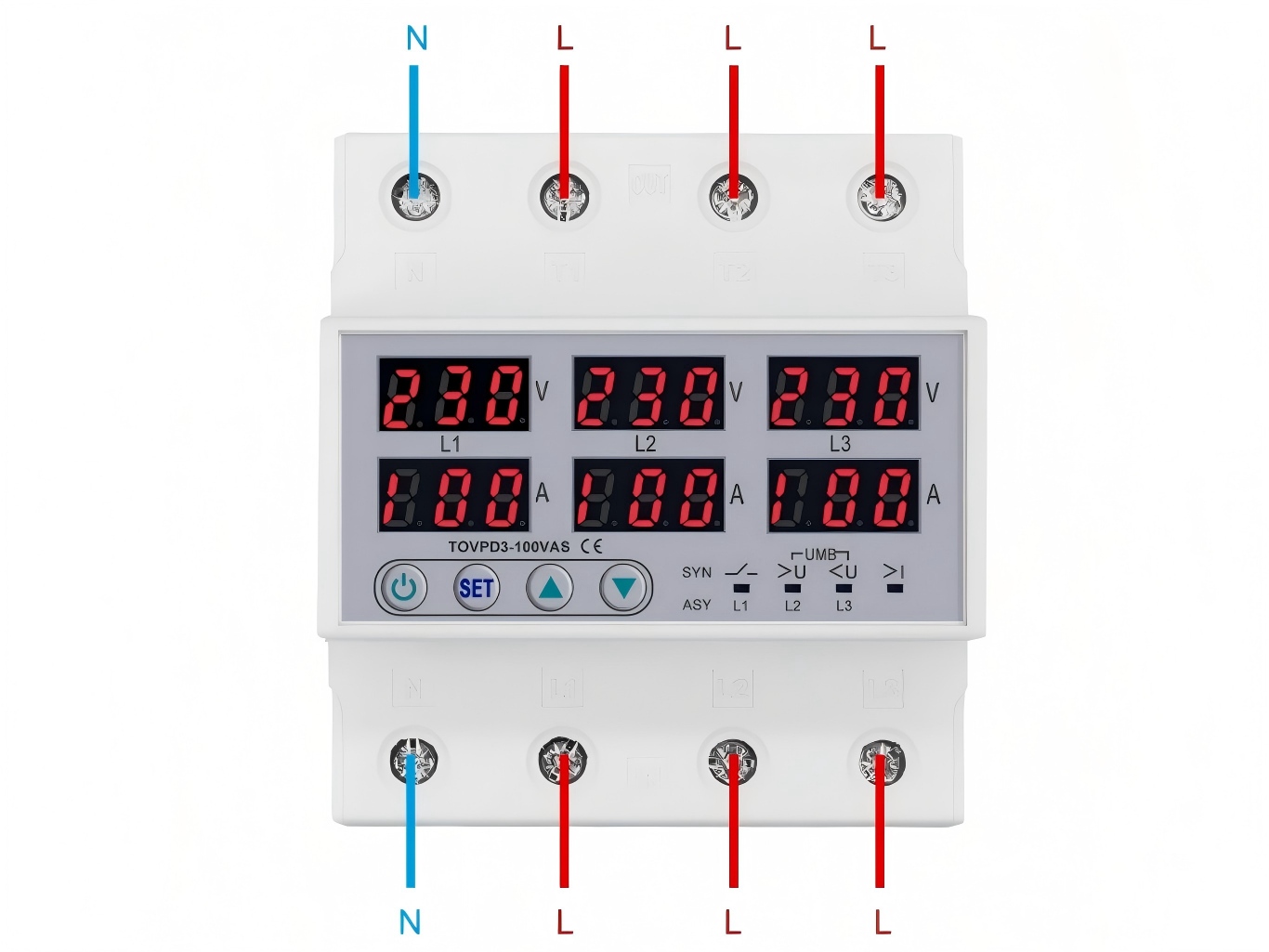 3 phase voltage and current protectors