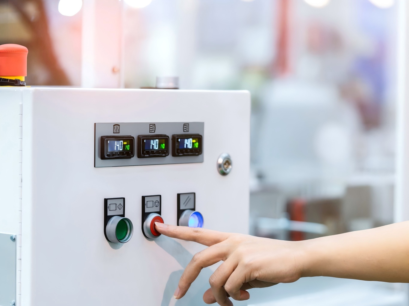 Modern Factories Control Panel Operation