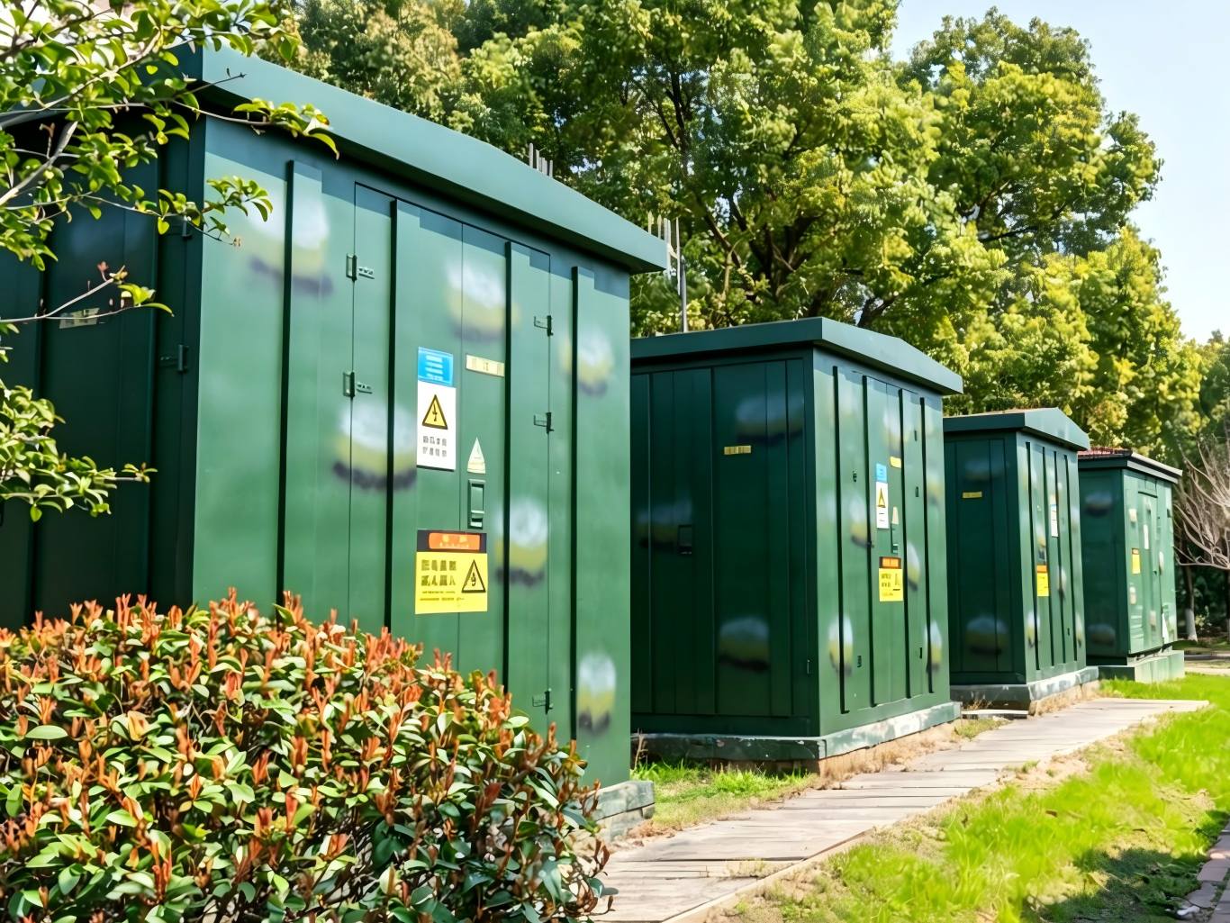 custom green prefabricated substations for utility and infrastructure projects