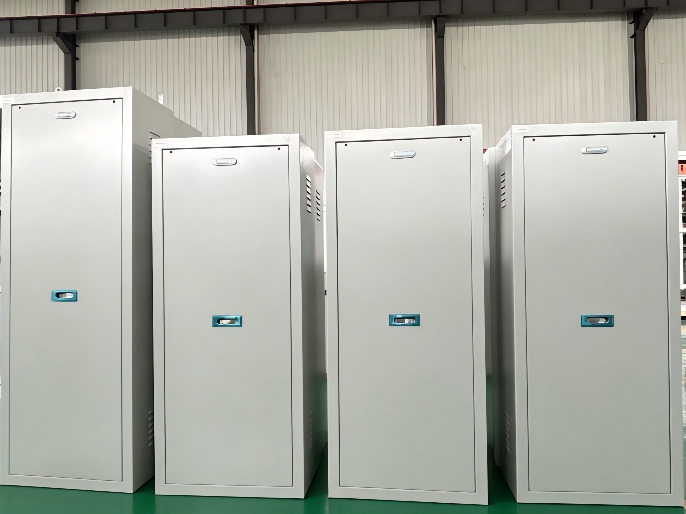 different sizes of power distribution cabinets in factory