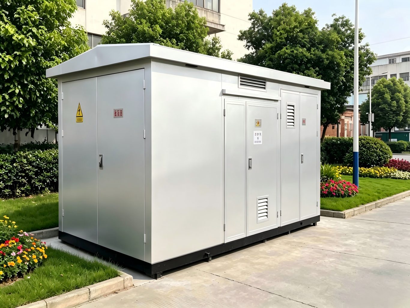outdoor prefabricated substation for commercial buildings
