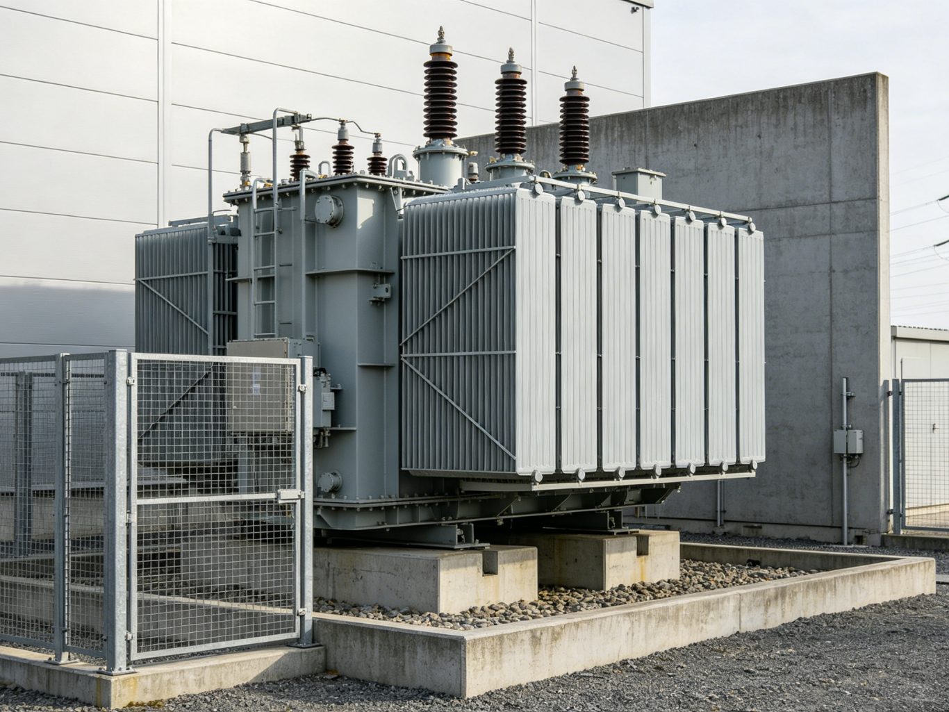 a power transformer for industry plant