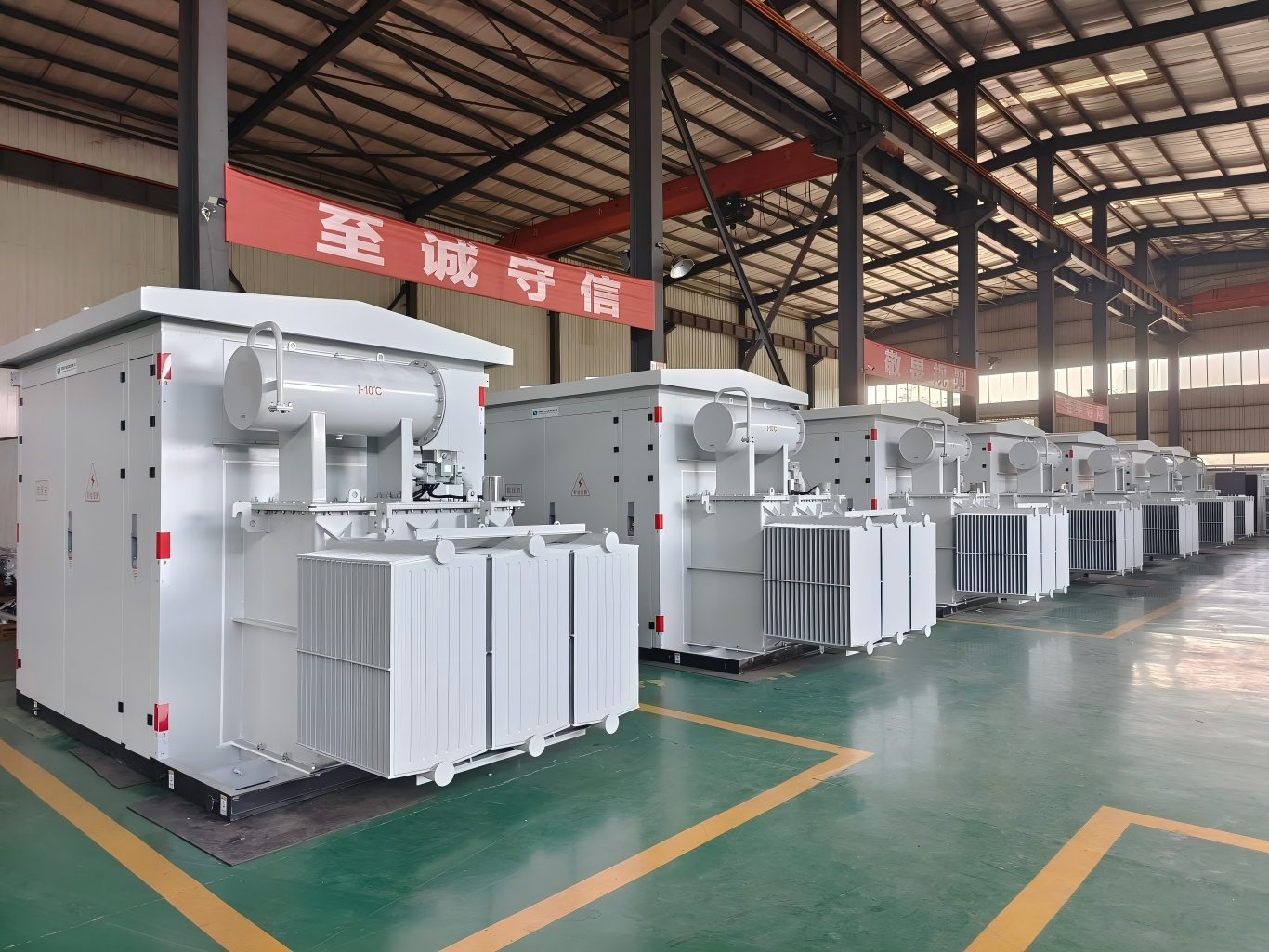 chinese style solar prefabricated substations in the workshop
