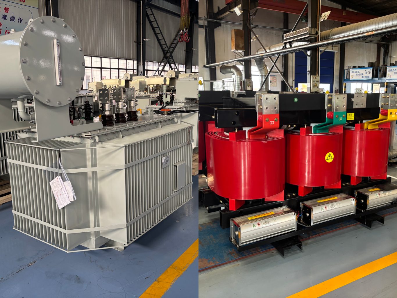 oil immersed vs dry type transformers
