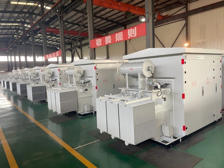 Chinese-style prefabricated substations in Wondon workshop Chinese-style prefabricated substations in Wondon workshop