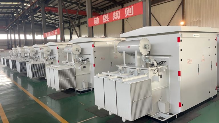 Chinese-style prefabricated substations in Wondon workshop