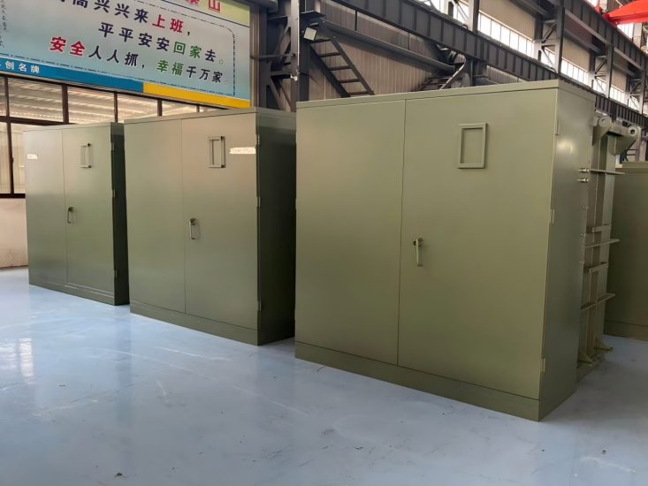 Three-phase pad mounted transformer finished goods