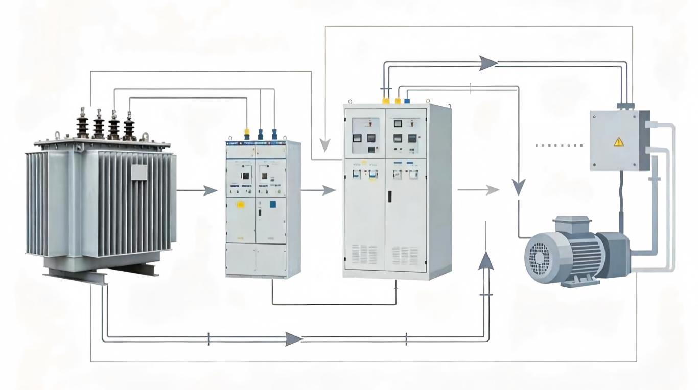 Medium and low voltage power distribution system